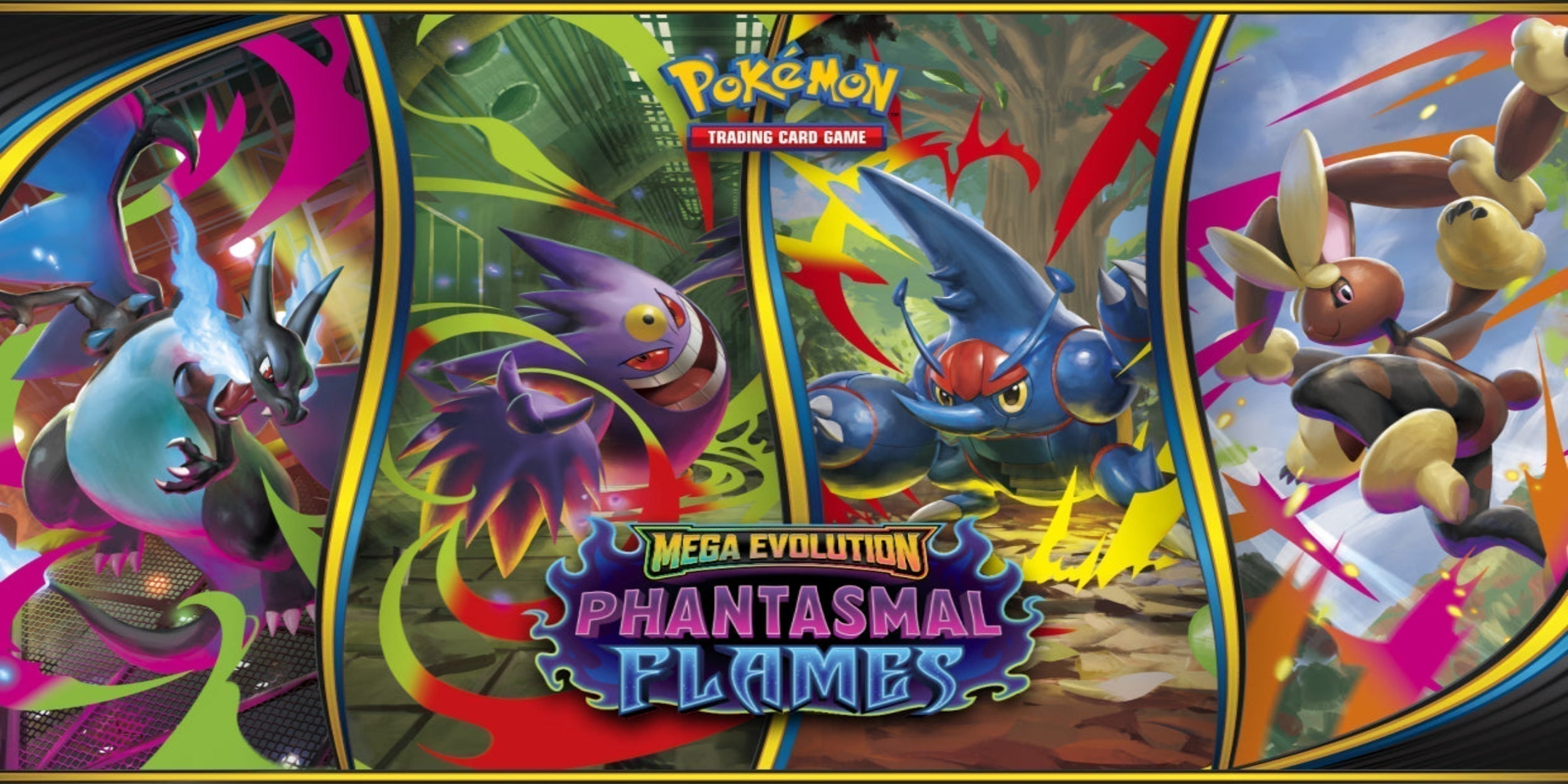 Pokemon Phantasmal Flames met gengar Charizard en meerdere pokemon