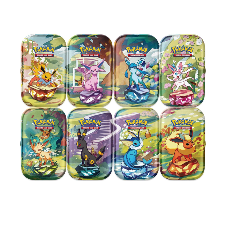 Pokémon TCG – Prismatic Evolutions Mini Tin different art